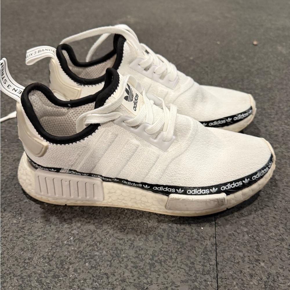 Adidas NMD R1 White with Black Trim